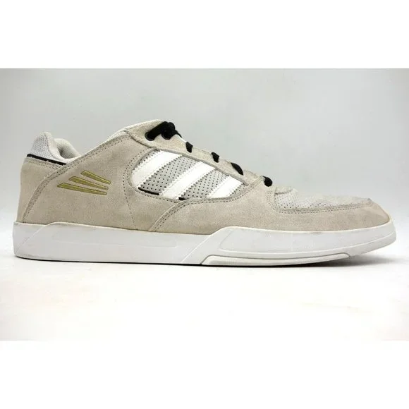 Adidas Rodrigo TX Beige White Leather Lace Up Trainer Shoes Men's 12